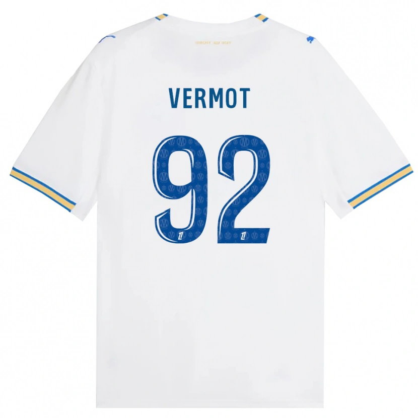Danxen Enfant Maillot Théo Vermot #92 Bleu Dodger Blanc Tenues Domicile 2026/27 T-Shirt