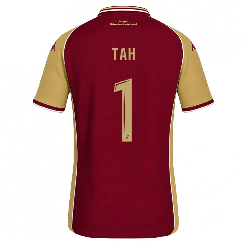 Danxen Enfant Maillot Béonaho Tah #1 Goldenrod Rouge Foncé Tenues Domicile 2026/27 T-Shirt