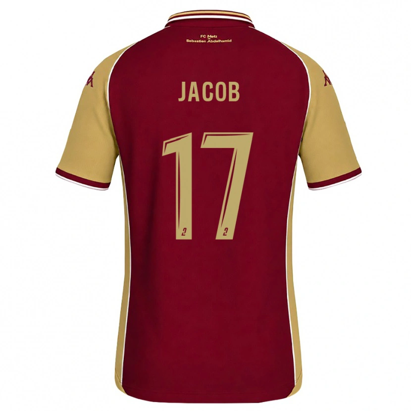 Danxen Enfant Maillot Lisa Jacob #17 Goldenrod Rouge Foncé Tenues Domicile 2026/27 T-Shirt
