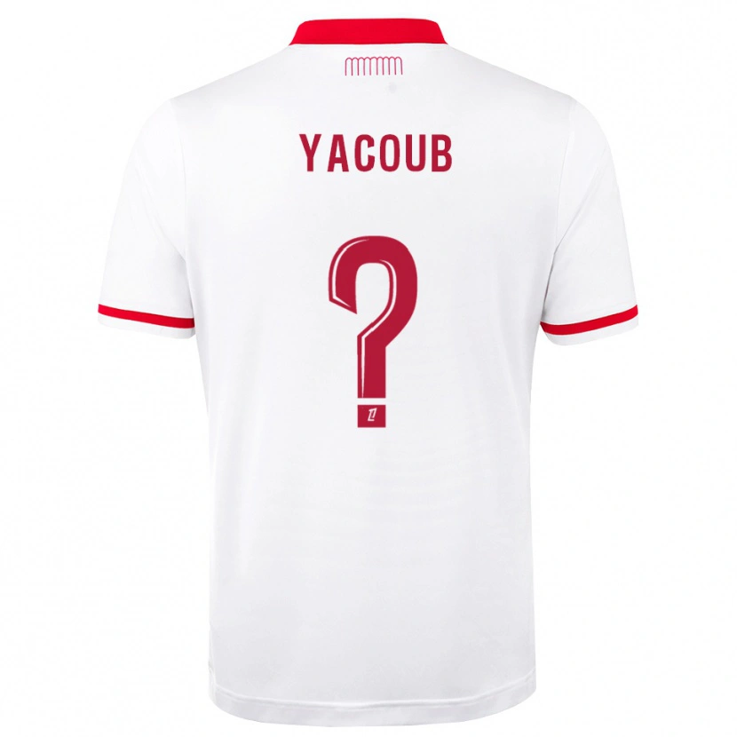 Danxen Enfant Maillot Béchir Yacoub #0 Rouge Blanc Tenues Domicile 2026/27 T-Shirt