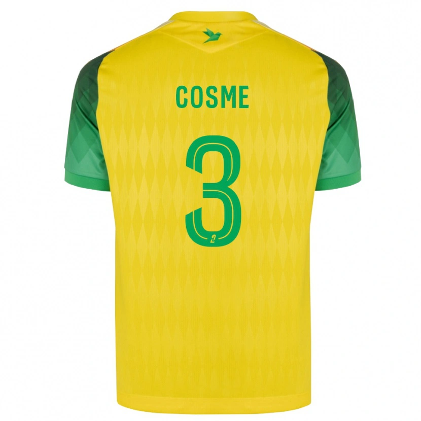 Danxen Enfant Maillot Caitlin Cosme #3 Jaune Vert Rouge Tenues Domicile 2026/27 T-Shirt