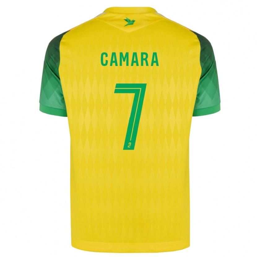 Danxen Enfant Maillot Klaus Camara #7 Jaune Vert Rouge Tenues Domicile 2026/27 T-Shirt