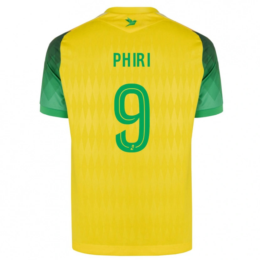 Danxen Enfant Maillot Samiah Phiri #9 Jaune Vert Rouge Tenues Domicile 2026/27 T-Shirt