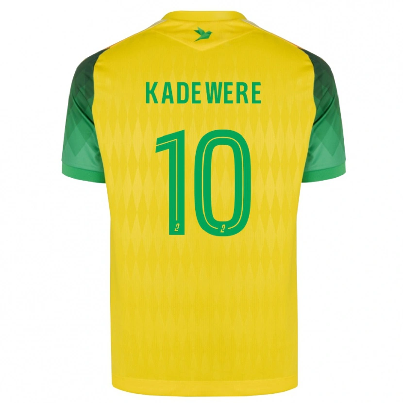 Danxen Enfant Maillot Tino Kadewere #10 Jaune Vert Rouge Tenues Domicile 2026/27 T-Shirt