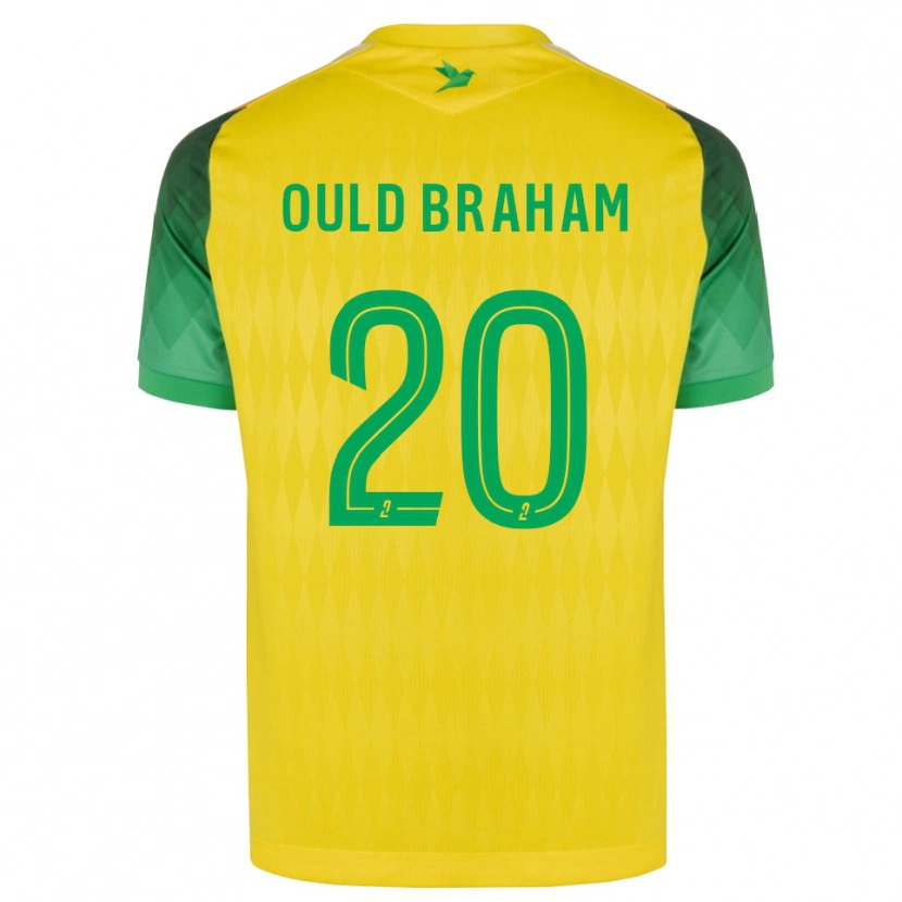 Danxen Enfant Maillot Amira Ould Braham #20 Jaune Vert Rouge Tenues Domicile 2026/27 T-Shirt