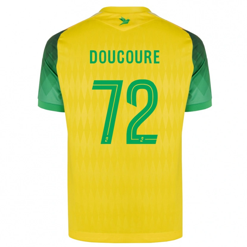 Danxen Enfant Maillot Sékou Doucouré #72 Jaune Vert Rouge Tenues Domicile 2026/27 T-Shirt