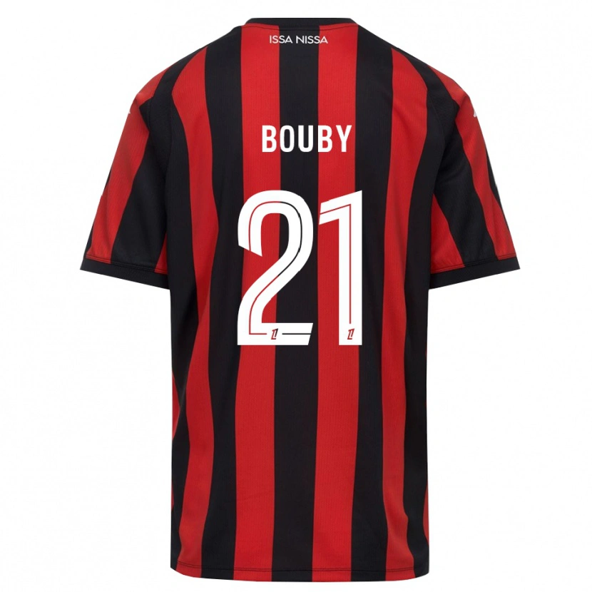 Danxen Enfant Maillot Coline Bouby #21 Rouge Noir Blanc Tenues Domicile 2026/27 T-Shirt