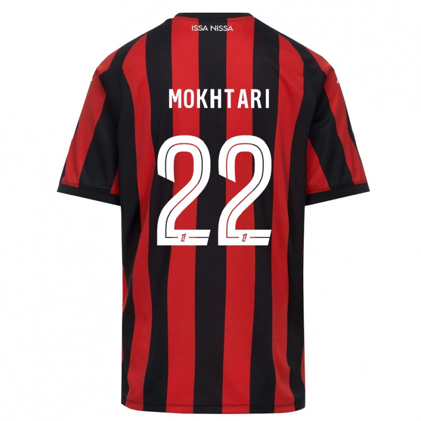 Danxen Enfant Maillot Jade Mokhtari #22 Rouge Noir Blanc Tenues Domicile 2026/27 T-Shirt