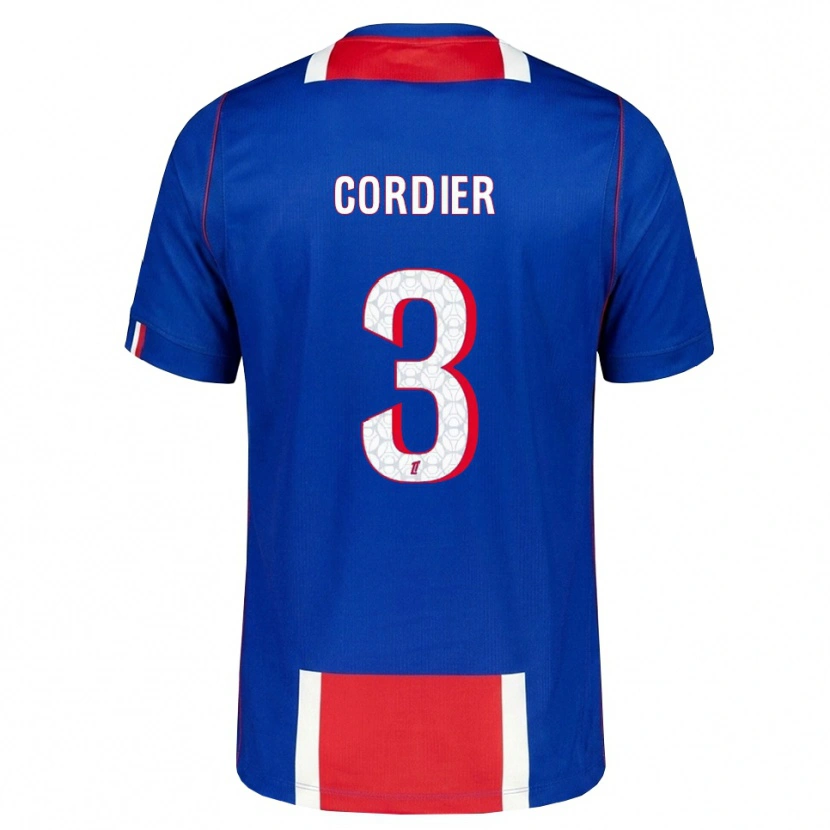 Danxen Enfant Maillot Thomas Cordier #3 Rouge Blanc Bleu Tenues Domicile 2026/27 T-Shirt
