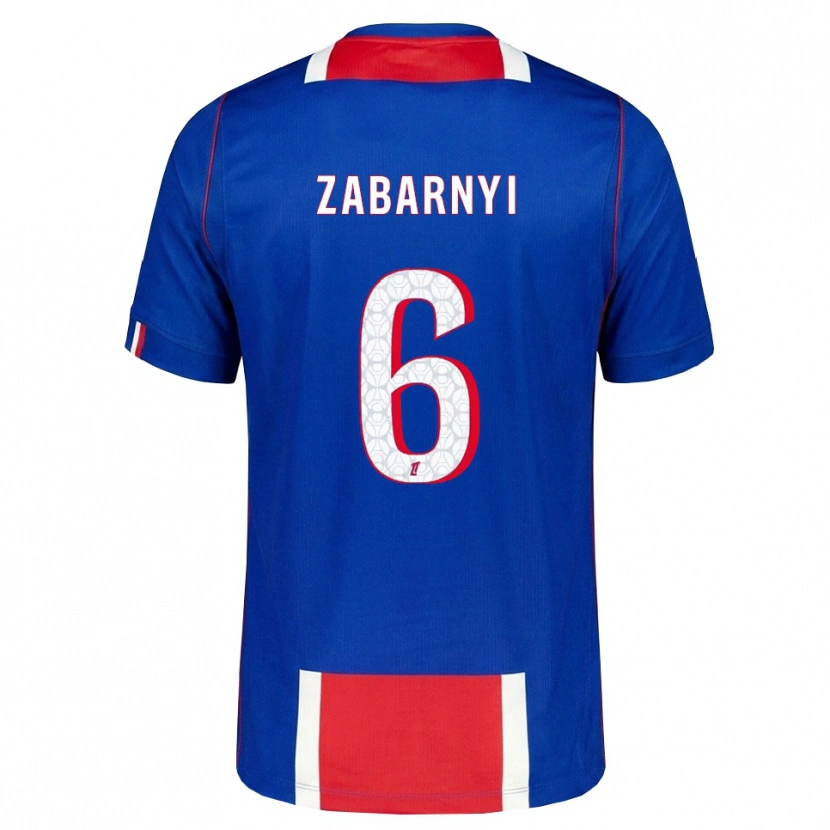 Danxen Enfant Maillot Ilya Zabarnyi #6 Rouge Blanc Bleu Tenues Domicile 2026/27 T-Shirt