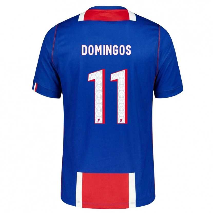Danxen Enfant Maillot Fabio Domingos #11 Rouge Blanc Bleu Tenues Domicile 2026/27 T-Shirt