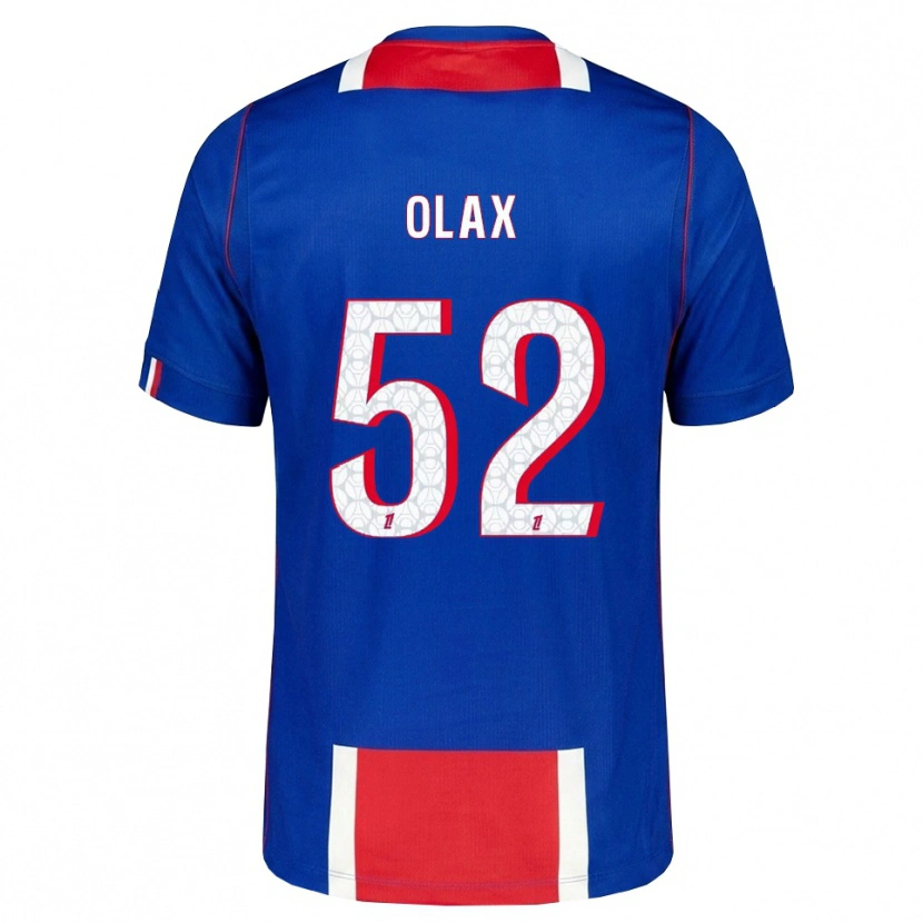 Danxen Enfant Maillot Djamy Olax #52 Rouge Blanc Bleu Tenues Domicile 2026/27 T-Shirt