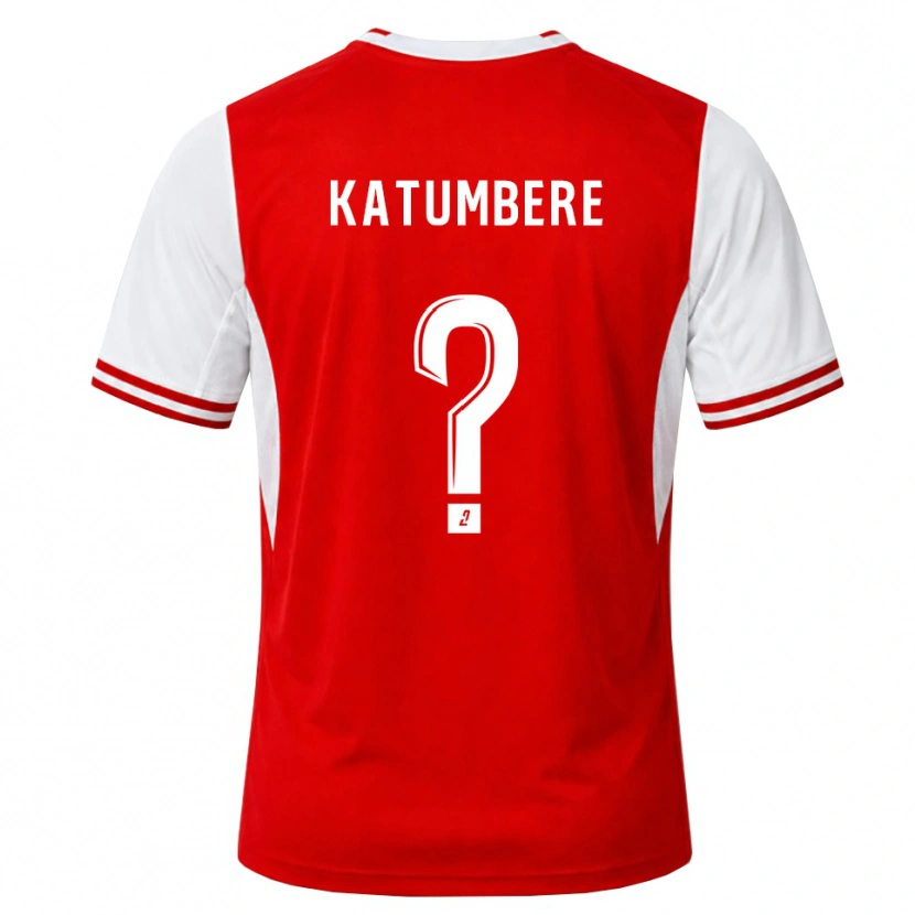 Danxen Enfant Maillot Noah Katumbere #0 Rouge Blanc Tenues Domicile 2026/27 T-Shirt