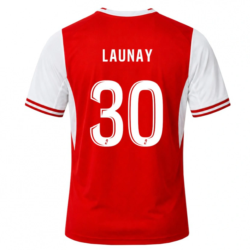 Danxen Enfant Maillot Elisa Launay #30 Rouge Blanc Tenues Domicile 2026/27 T-Shirt