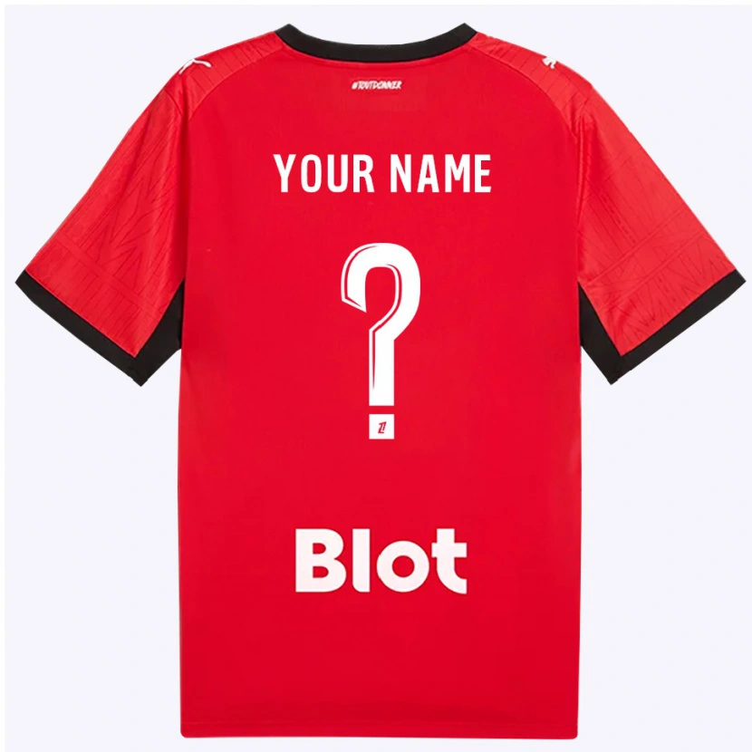 Danxen Enfant Maillot Votre Nom #0 Rouge Noir Blanc Tenues Domicile 2026/27 T-Shirt