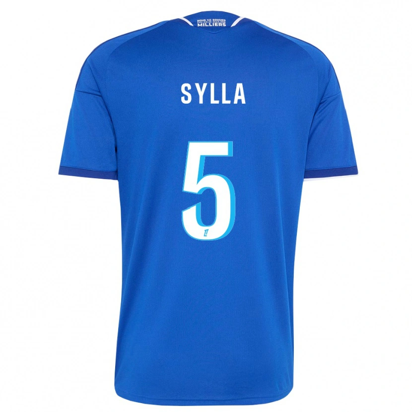 Danxen Enfant Maillot Abakar Sylla #5 Bleu Royal Blanc Tenues Domicile 2026/27 T-Shirt