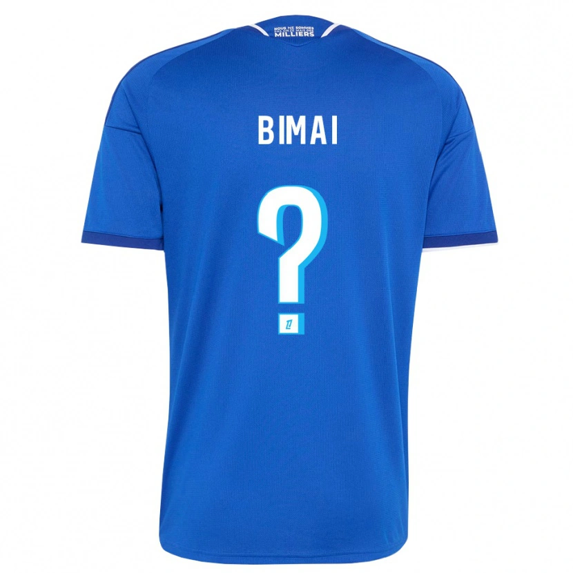 Danxen Enfant Maillot Longin Bimai #0 Bleu Royal Blanc Tenues Domicile 2026/27 T-Shirt