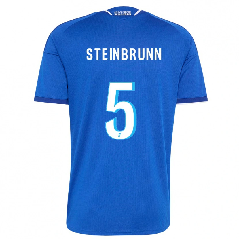 Danxen Enfant Maillot Théo Steinbrunn #5 Bleu Royal Blanc Tenues Domicile 2026/27 T-Shirt