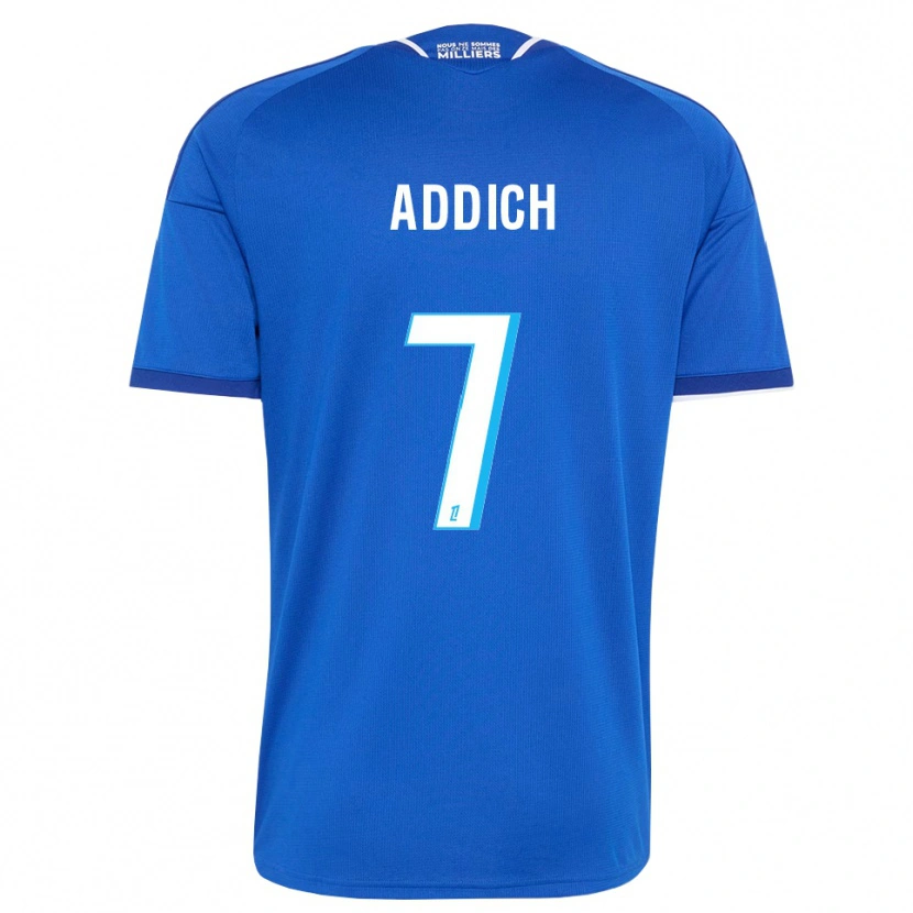 Danxen Enfant Maillot Yanis Addich #7 Bleu Royal Blanc Tenues Domicile 2026/27 T-Shirt