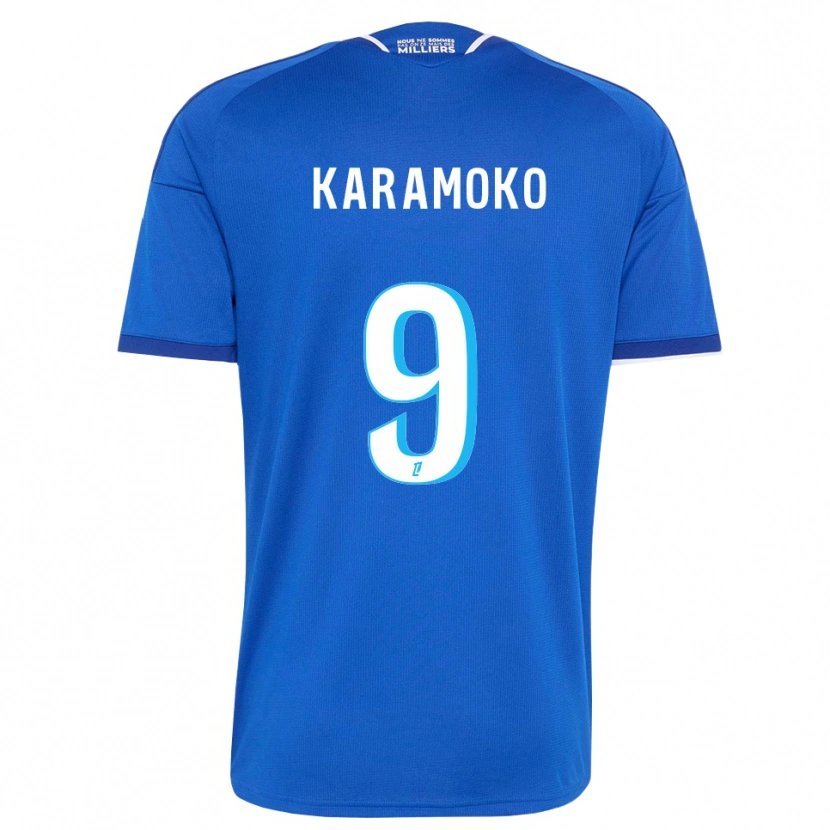 Danxen Enfant Maillot Isaac Karamoko #9 Bleu Royal Blanc Tenues Domicile 2026/27 T-Shirt