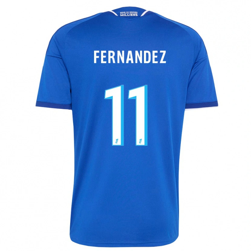 Danxen Enfant Maillot Elies Araar Fernandez #11 Bleu Royal Blanc Tenues Domicile 2026/27 T-Shirt