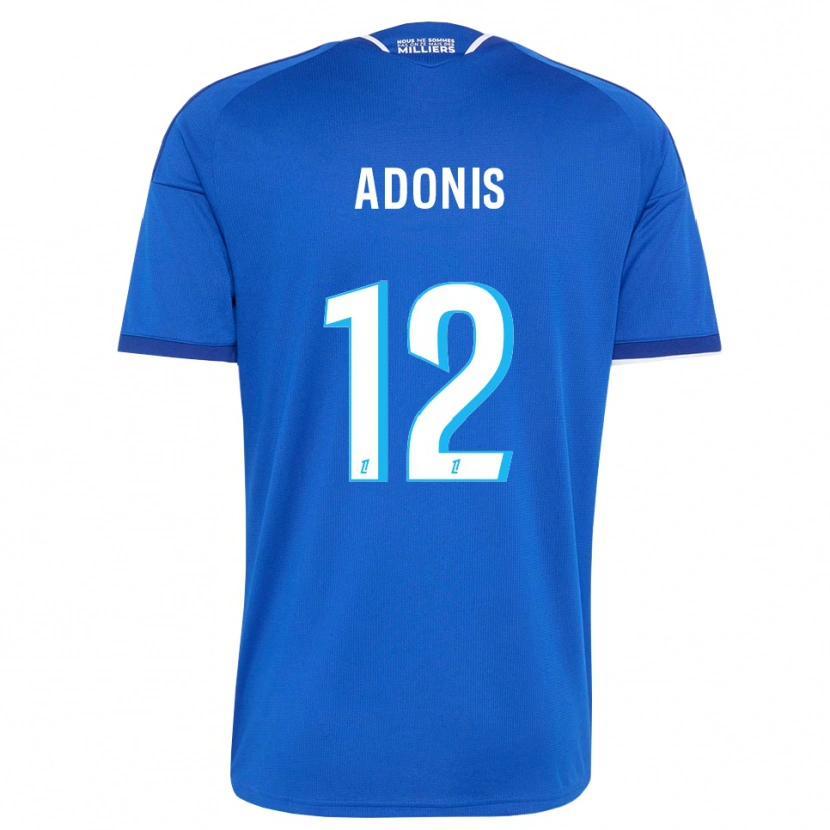 Danxen Enfant Maillot Erwan Adonis #12 Bleu Royal Blanc Tenues Domicile 2026/27 T-Shirt