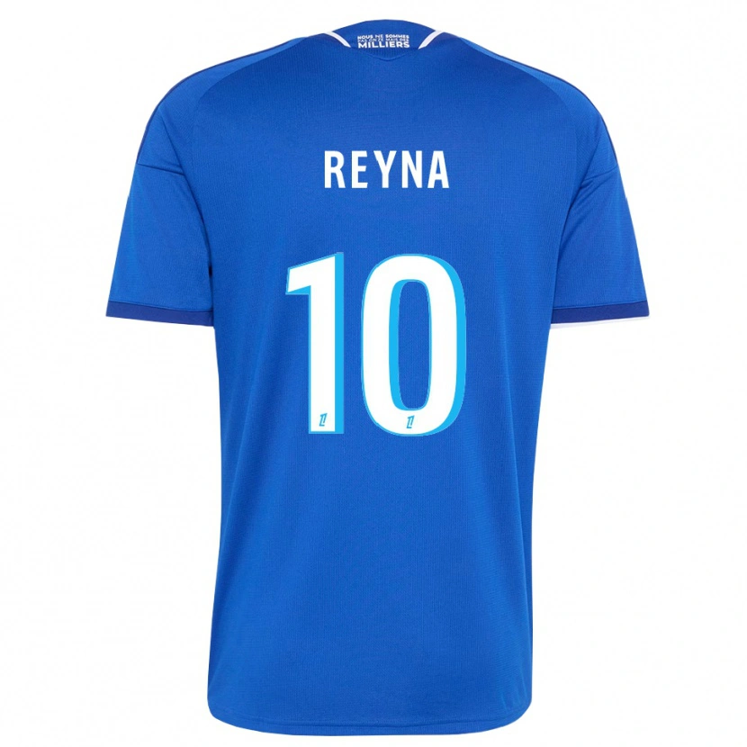 Danxen Enfant Maillot Giovanni Reyna #10 Bleu Royal Blanc Tenues Domicile 2026/27 T-Shirt