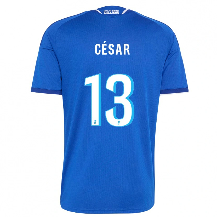 Danxen Enfant Maillot Julbert César #13 Bleu Royal Blanc Tenues Domicile 2026/27 T-Shirt