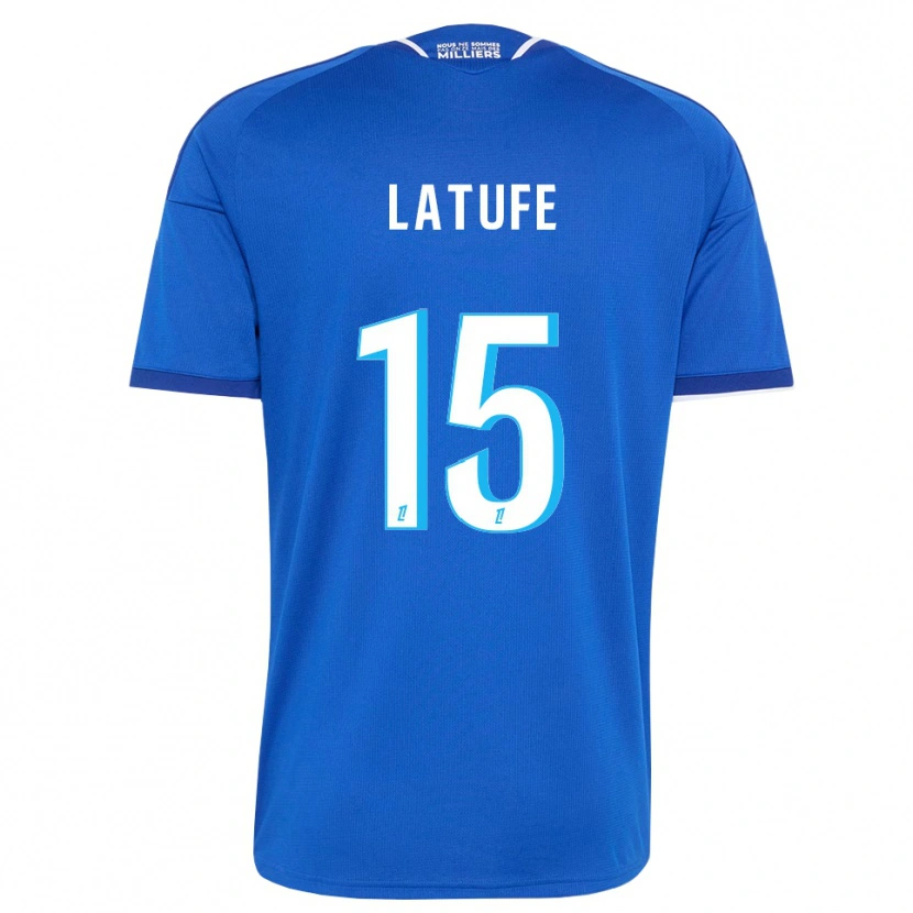 Danxen Enfant Maillot Latufe Assoumani #15 Bleu Royal Blanc Tenues Domicile 2026/27 T-Shirt