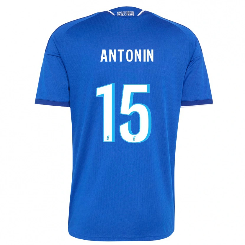 Danxen Enfant Maillot Erwan Antonin #15 Bleu Royal Blanc Tenues Domicile 2026/27 T-Shirt