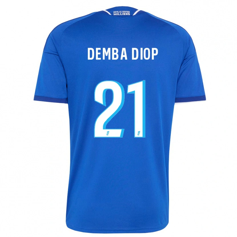 Danxen Enfant Maillot Pape Demba Diop #21 Bleu Royal Blanc Tenues Domicile 2026/27 T-Shirt