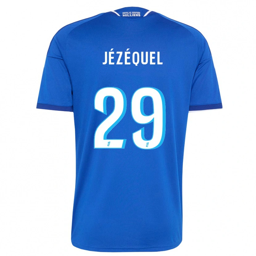 Danxen Enfant Maillot Emmy Jézéquel #29 Bleu Royal Blanc Tenues Domicile 2026/27 T-Shirt