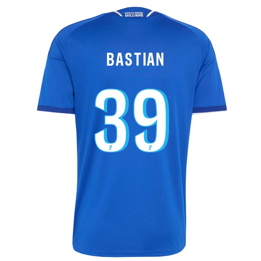 Danxen Enfant Maillot Maxime Bastian #39 Bleu Royal Blanc Tenues Domicile 2026/27 T-Shirt
