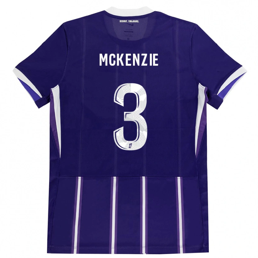 Danxen Enfant Maillot Mark Mckenzie #3 Violet Blanc Tenues Domicile 2026/27 T-Shirt