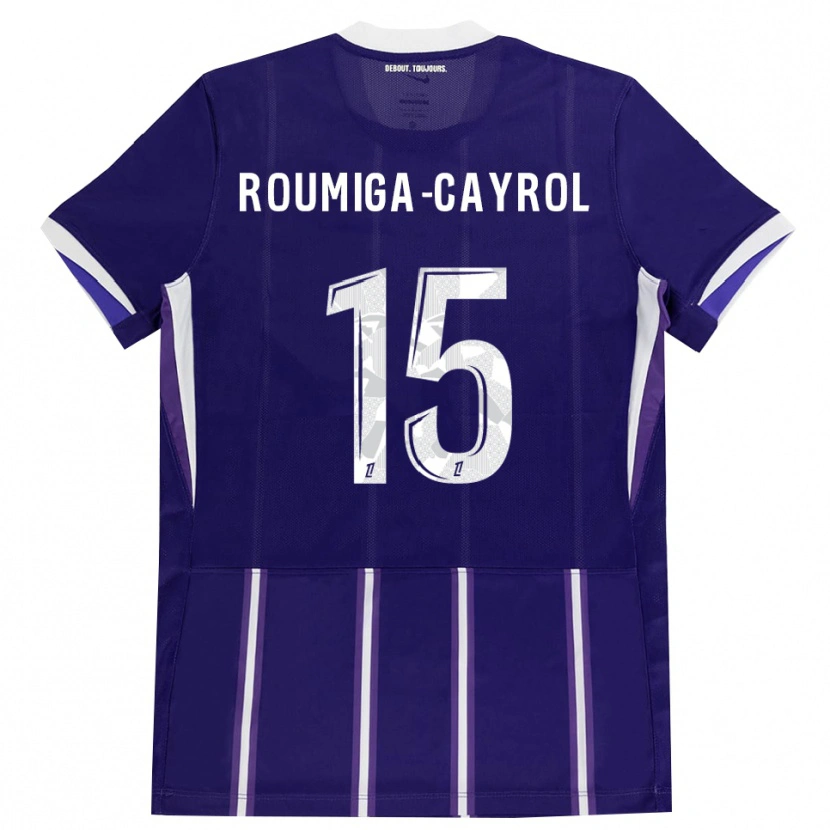 Danxen Enfant Maillot Sonia Roumiga-Cayrol #15 Violet Blanc Tenues Domicile 2026/27 T-Shirt