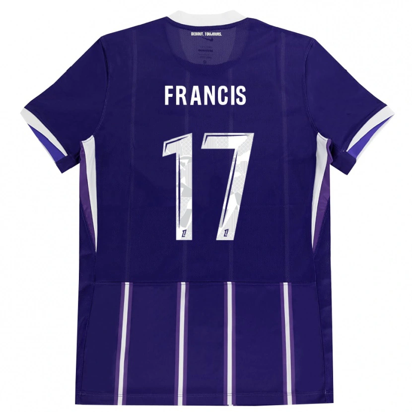 Danxen Enfant Maillot Abu Francis #17 Violet Blanc Tenues Domicile 2026/27 T-Shirt