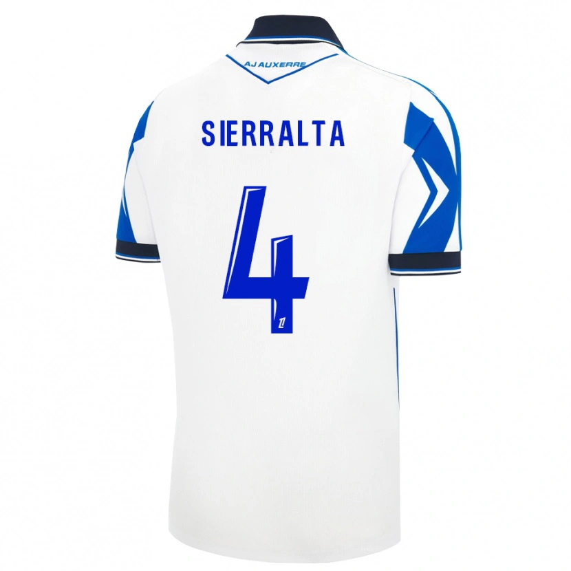 Danxen Enfant Maillot Francisco Sierralta #4 Noir Blanc Bleu Tenues Domicile 2026/27 T-Shirt