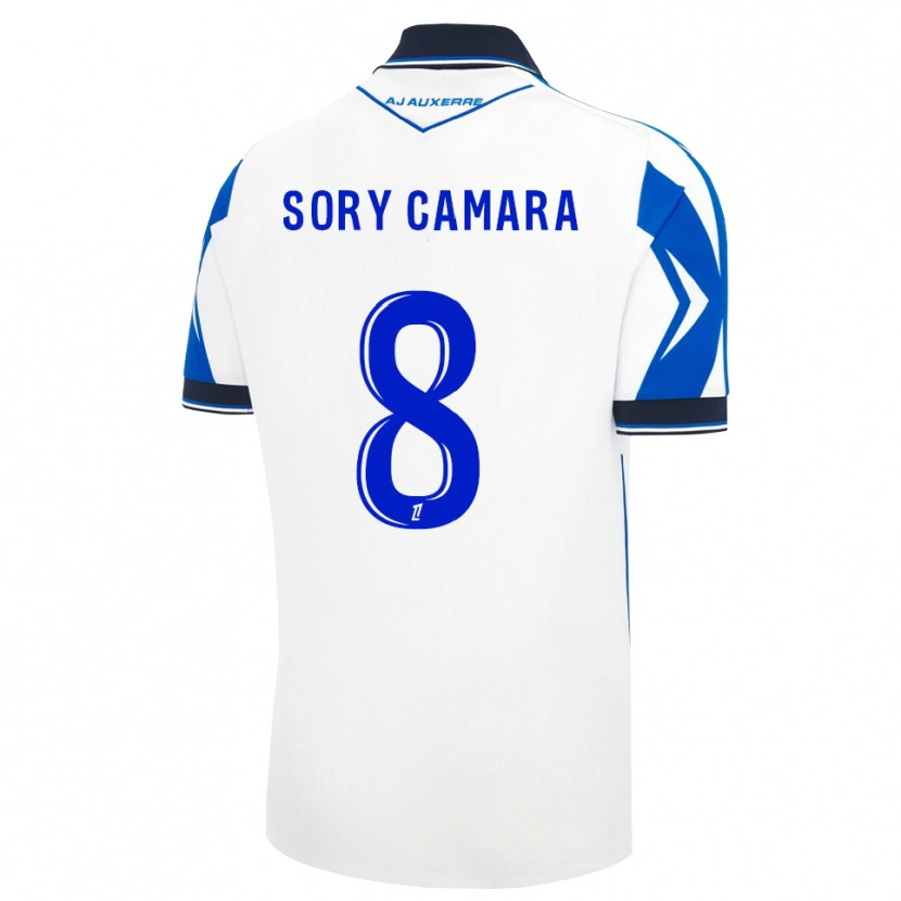 Danxen Enfant Maillot Ibrahima Sory Camara #8 Noir Blanc Bleu Tenues Domicile 2026/27 T-Shirt