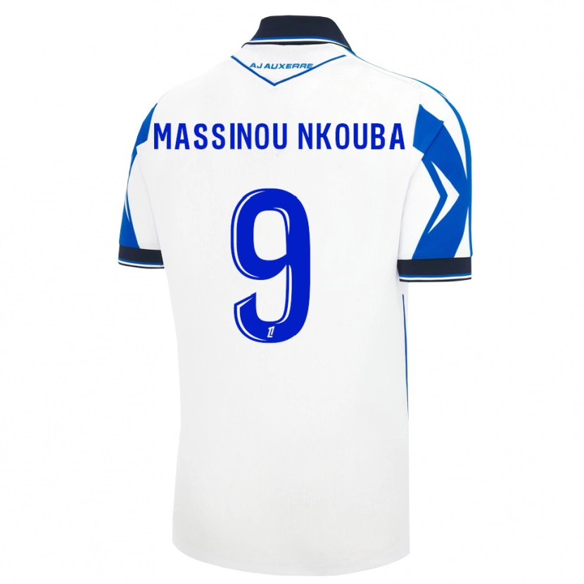 Danxen Enfant Maillot Pierre Massinou Nkouba #9 Noir Blanc Bleu Tenues Domicile 2026/27 T-Shirt