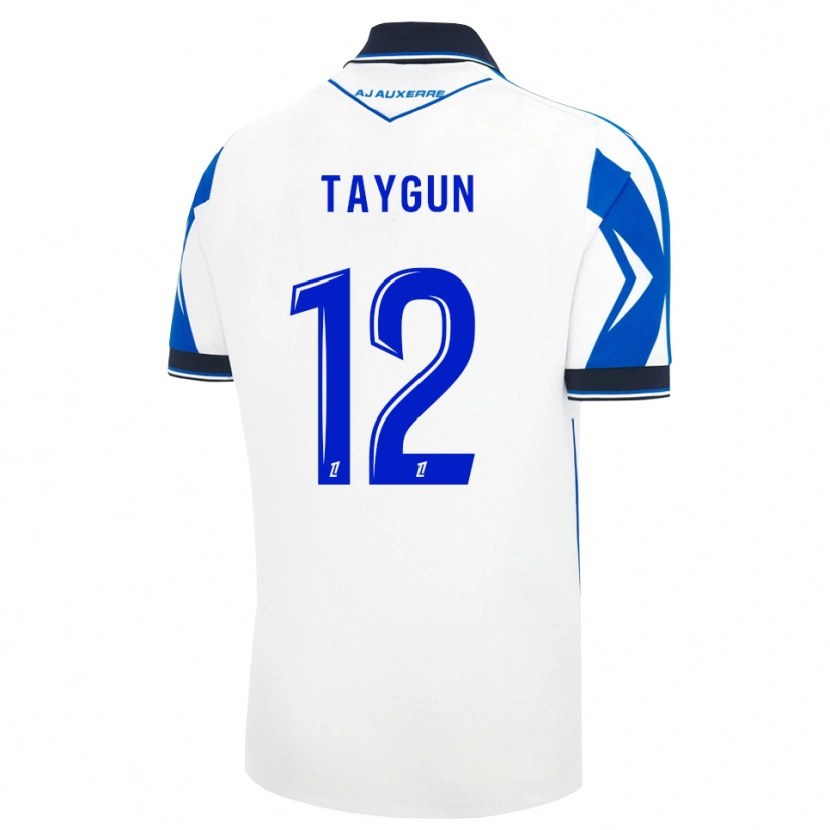 Danxen Enfant Maillot Omer Taygun #12 Noir Blanc Bleu Tenues Domicile 2026/27 T-Shirt