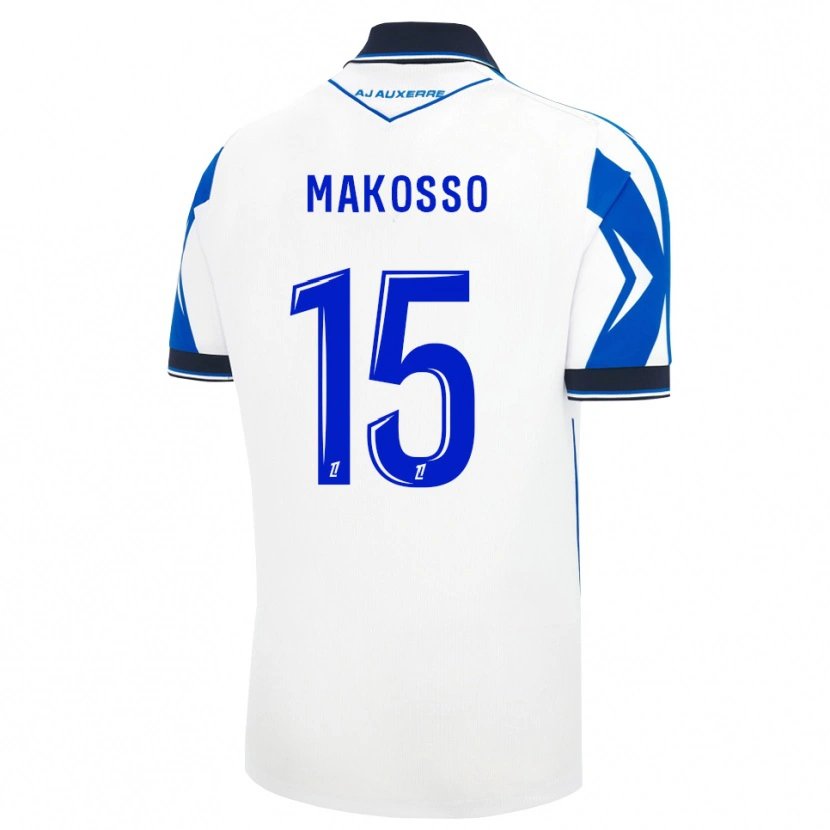 Danxen Enfant Maillot Christ Makosso #15 Noir Blanc Bleu Tenues Domicile 2026/27 T-Shirt