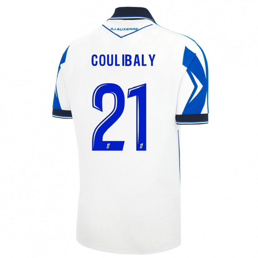 Danxen Enfant Maillot Lasso Coulibaly #21 Noir Blanc Bleu Tenues Domicile 2026/27 T-Shirt