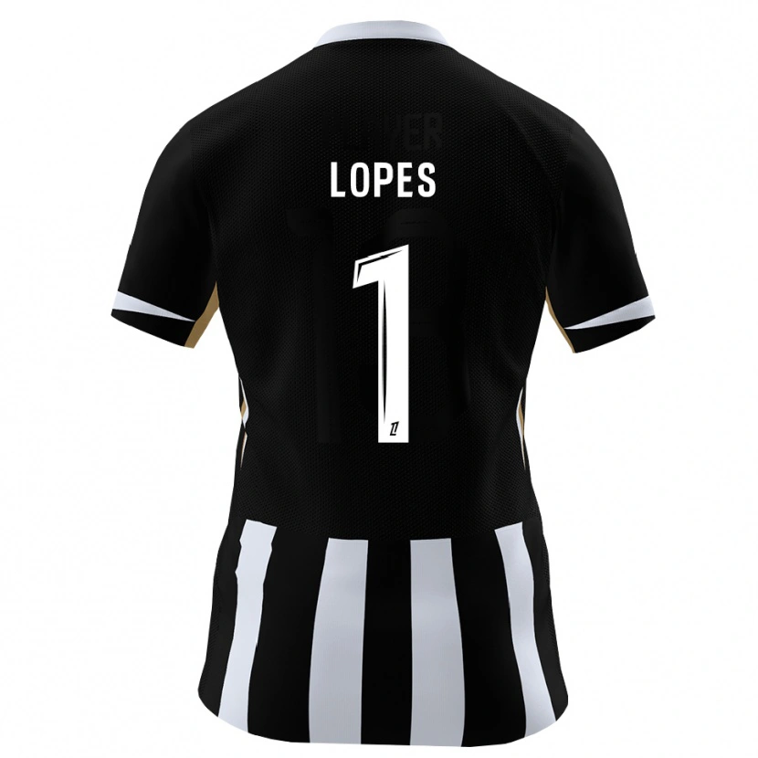 Danxen Enfant Maillot Anthony Lopes #1 Noir Bleu Tenues Domicile 2026/27 T-Shirt