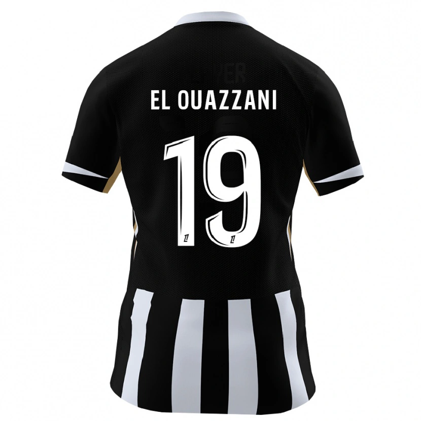 Danxen Enfant Maillot Amine El Ouazzani #19 Noir Bleu Tenues Domicile 2026/27 T-Shirt