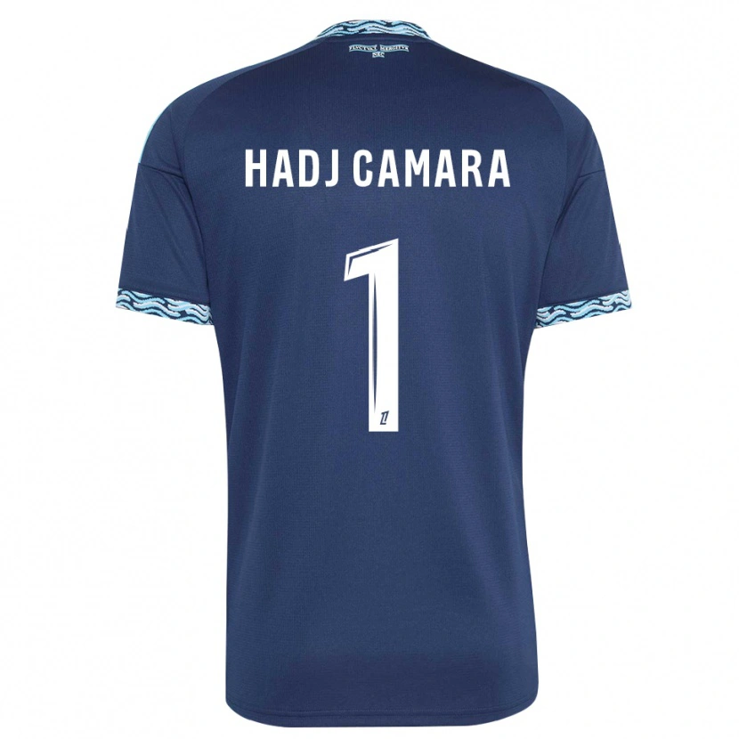 Danxen Enfant Maillot El Hadj Camara #1 Bleu Acier Blanc Tenues Domicile 2026/27 T-Shirt