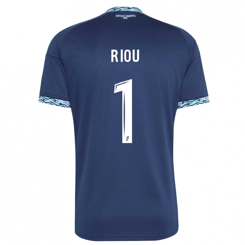Danxen Enfant Maillot Remy Riou #1 Bleu Acier Blanc Tenues Domicile 2026/27 T-Shirt