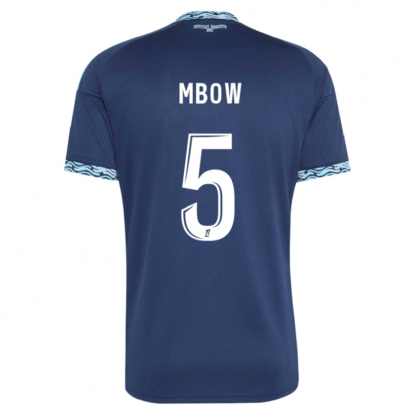 Danxen Enfant Maillot Moustapha Mbow #5 Bleu Acier Blanc Tenues Domicile 2026/27 T-Shirt