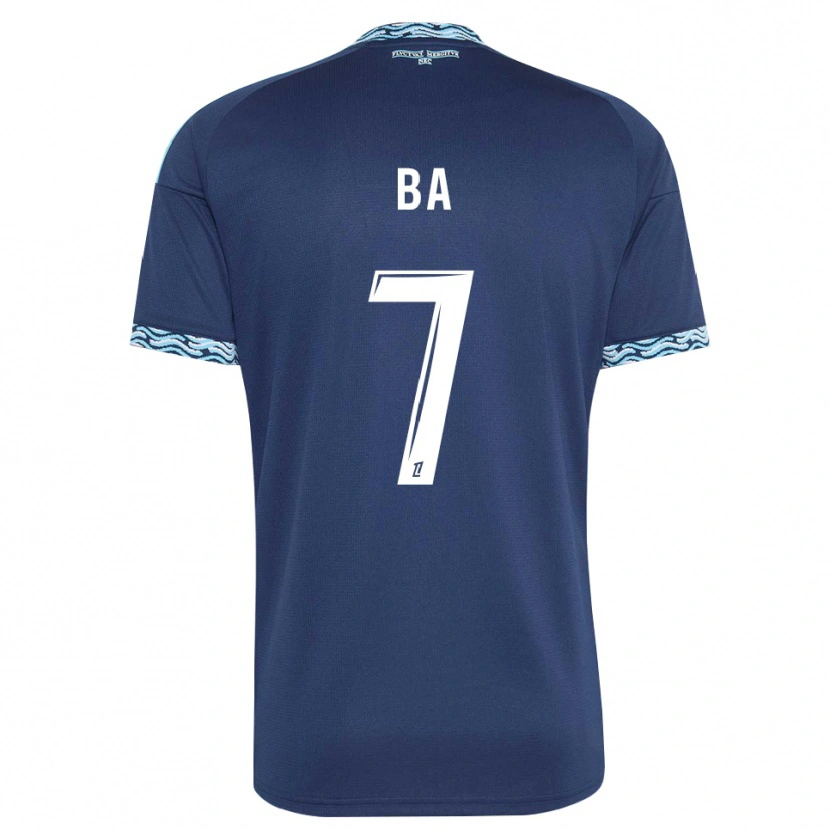 Danxen Enfant Maillot Mohamed Ba #7 Bleu Acier Blanc Tenues Domicile 2026/27 T-Shirt