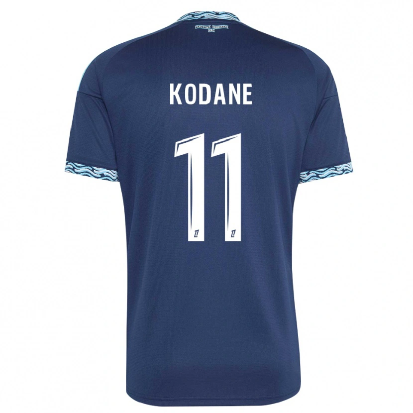 Danxen Enfant Maillot Lionel Kodane #11 Bleu Acier Blanc Tenues Domicile 2026/27 T-Shirt