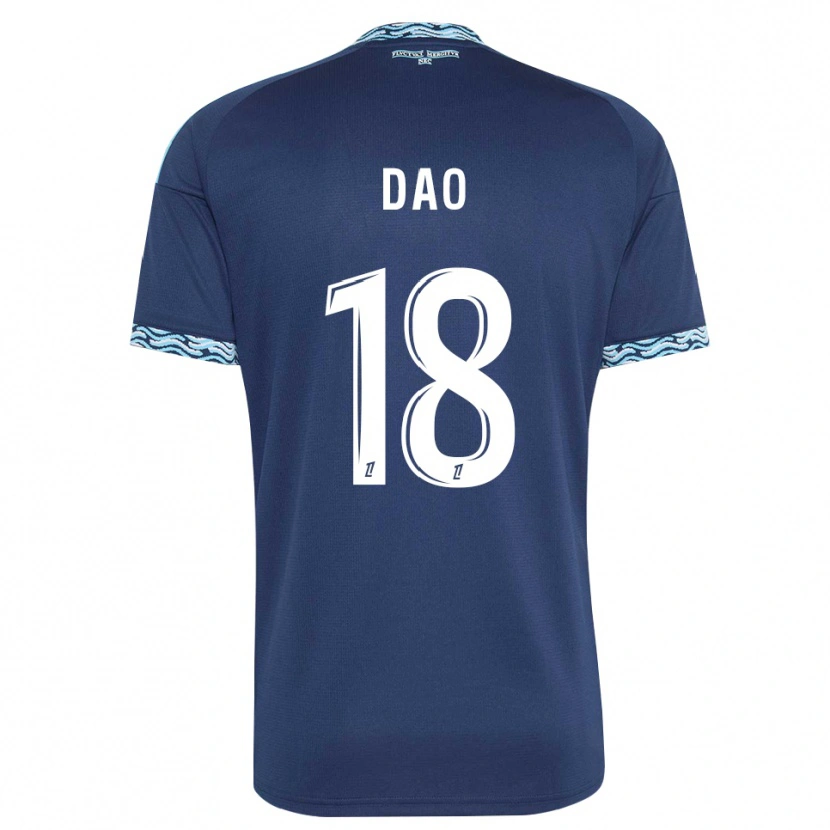 Danxen Enfant Maillot Mohamed Dao #18 Bleu Acier Blanc Tenues Domicile 2026/27 T-Shirt